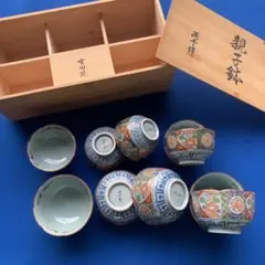 有田焼　両千窯　親子鉢５組セット　木箱付き/保管品、未使用