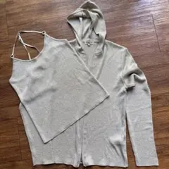 スポーティフ　フード付きパーカー＆タンクトップアンサンブル