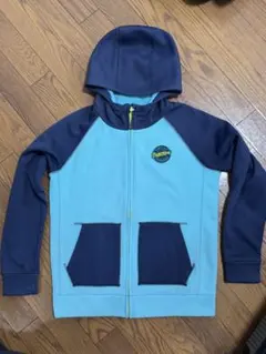 BURTONフルジップパーパーカー 水色/紺色