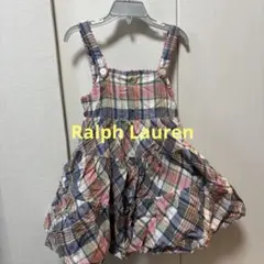 Ralph Lauren チェック柄 ノースリーブワンピース