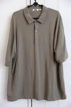 UNIQLO U ニットポロシャツ XXL OLIVE