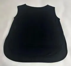 ノースリーブ カットソー ブラック