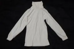 Dash Cheetah 長袖シャツ　ハイネック　ホワイト（１４０）※毛玉あり