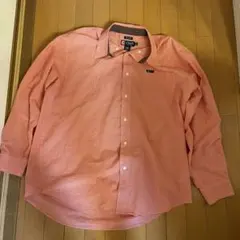CHAPS イージーケア 長袖シャツ XL オレンジ系チェック