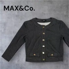MAX&Co. ノーカラージャケット ブラック　S 入学式　卒業式　金ボタンのサムネイル