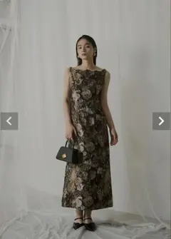 LE'RURE Wandering jacquard dress M-Longのサムネイル