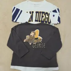 Champion・Curious George ロンＴ 100cm 2点セット