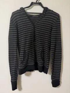 brandy melville ボーダー　トップス　パーカー