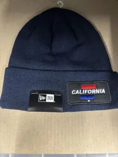 新品 未使用 NEW ERA CALIFORNIA ニット帽 ネイビー メンズ