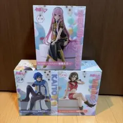 【匿名配送】巡音ルカMEIKO KAITO初音ミク　フィギュアぬーどるストッパー 巡音ルカ KAITO MEIKO ぬーどるストッパーフィギュア 3点セット - メルカリ
