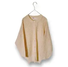 カーディガン　透け感　シアー素材　レース　LADIES KNIT ビンテージ