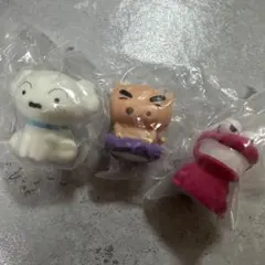クレヨンしんちゃん　光る　カプセルトイ キャラクター　3点セット‼️ ワニ山　シロ