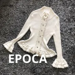 EPOCA エポカ 美品 フリルニット ボレロ カーディガン ホワイト 白 40 2026年最新】Epoca レディース カーディガン・ボレロ・アンサンブルの
