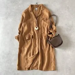 クリーニング済☆IDÉE　POOL 　いろいろの服 リネン　アトリエコート　無印