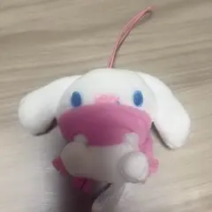サンリオ シナモン ピンク 大きなマフラーマスコット