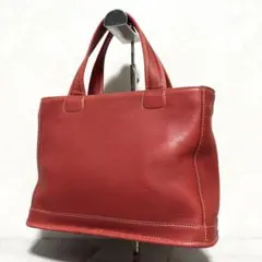 美品✨オールドコーチ ハンドバッグ クラブタンレザー 赤 9303 本革