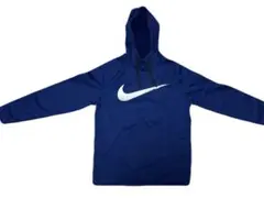 NIKE フード付きパーカーロゴプリント M ブルー
