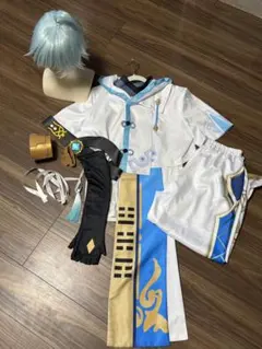 原神 重雲 コスプレ衣装 ウィッグ 靴 セット - メルカリ