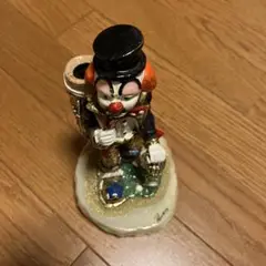 多色 陶器製 ピエロ像