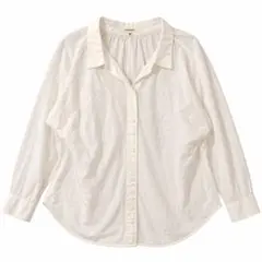MOUSSY ホワイト 長袖シャツ ブラウス