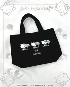 rady　リングHello Kitty miniトート　♥︎ブラック♥︎