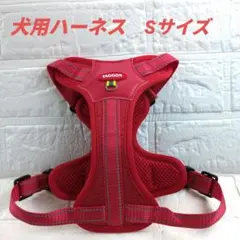 サイズS ハーネス 小型犬 メッシュ生地 軽量 ハーネス 犬 胸あて式 赤のサムネイル