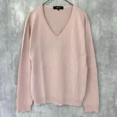 COMME ÇA ISM コムサイズム カシミヤ混 Vネック ニット セーター