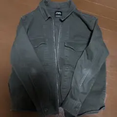 ZARA オリーブグリーン ジップアップジャケット