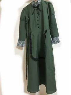 ハロウィン コスプレ　ワンピース エプロン コウモリカチューシャ