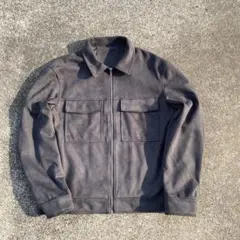 ベロア　ジャケット　グレー