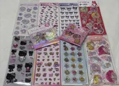 【お買得セット】サンリオシール10枚セット　(キティ・クロミ・マイメロ等)