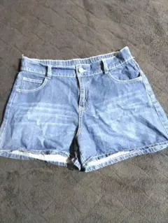 デニムブルー LLサイズ ショートパンツ