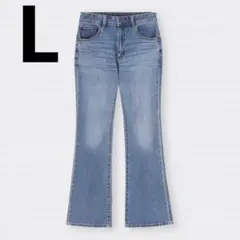 GU ミドルライズフレアジーンズ　標準丈