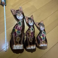 【バリ島直輸入】大きなバリ猫3兄弟 バリ島直輸入】大きなバリ猫3兄弟 - メルカリ