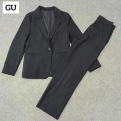 GU ウォッシャブル セットアップスーツ ネイビー S 極美品 近年モデル