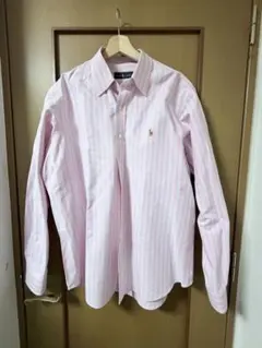 Ralph Lauren ストライプ 長袖シャツ ピンク XLのサムネイル