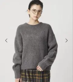 Beauty＆youth アルパカブレンド シャギー ニットプルオーバー