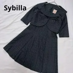 Sybillaシビラ アイレットレースノーカラーコート 薄手総レース 
