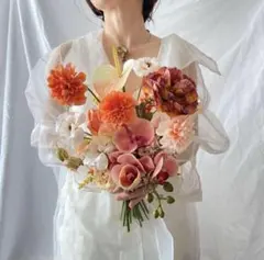 アーティシャルフラワー ウェディングブーケ