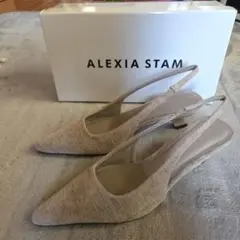 【お値下げしました!】ALEXIA STAM ベージュ ローヒール ミュール Lのサムネイル