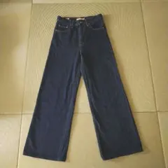 RIBCAGE WIDE LEG ジーンズ ダークインディゴ Levi's 25