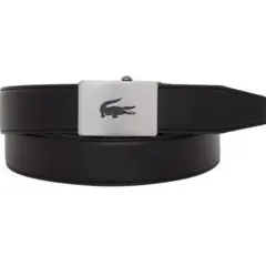 ラコステ 黒 レザーベルト 調整可能