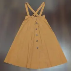 CLOCHE ロングスカートボタンフロントタック　フレアスカートキャメルのサムネイル