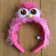 ピンク フワフワ カチューシャ　セサミストリート　モッピー