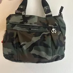 【良品】BE SIDE U 迷彩柄 ハンドバッグ