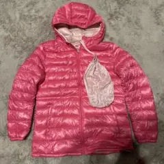 UNIQLO サイズXL ウルトラライトダウンジャケット 収納袋 ローズピンク