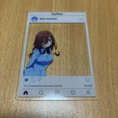 五等分の花嫁　三玖　アクリルSNS風