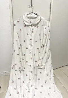 マタニティパジャマ　イチゴ柄　ロングパジャマ M-L