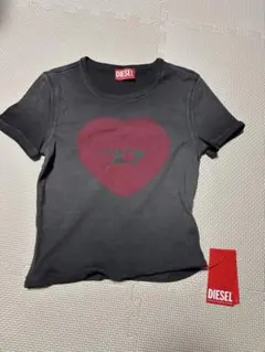 DIESEL ハートプリントTシャツ