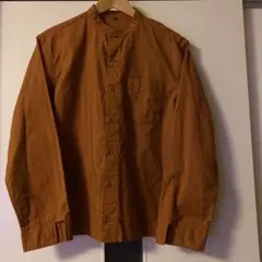 無印良品 ムジルシリョウヒン バンドカラー長袖シャツ メンズS